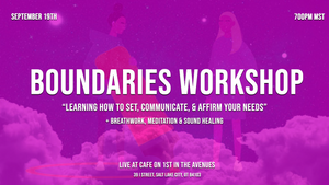 Boundaries Workshop | October 10 | Salt Lake City, UT